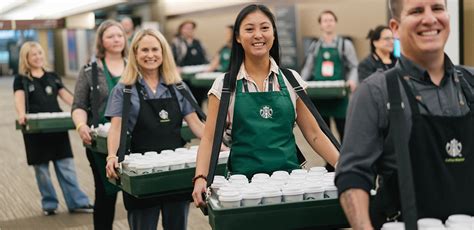 Starbucks partners taste first sip of Starbucks Green Apron Blend .